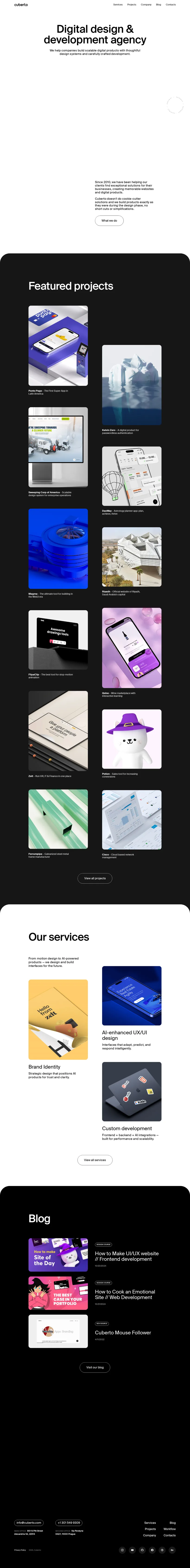 Cuberto — desktop