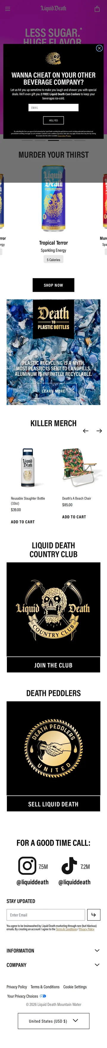 Liquid Death — mobile