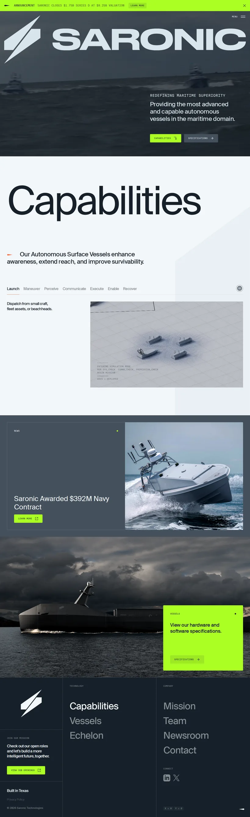 Saronic — desktop