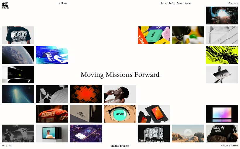 Studio Freight — desktop