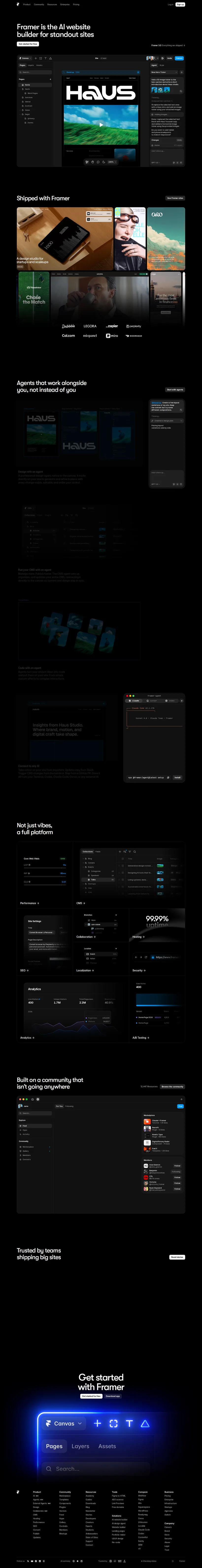 Framer — desktop