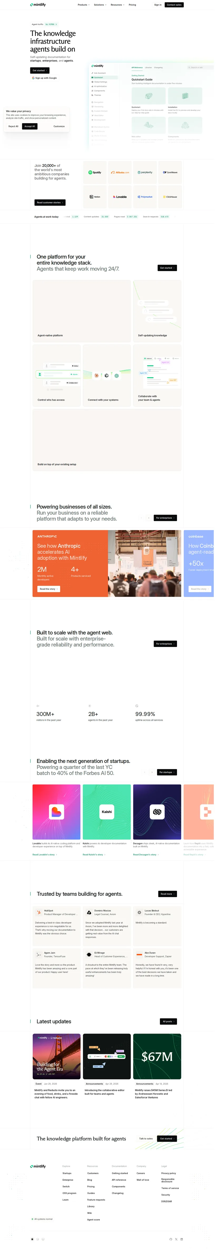 Mintlify — desktop