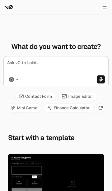 v0 — mobile